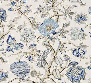 PONDICHERRY LINEN PRINT - DELFT-0