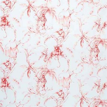 BARBARY TOILE - CORAL/RED-0